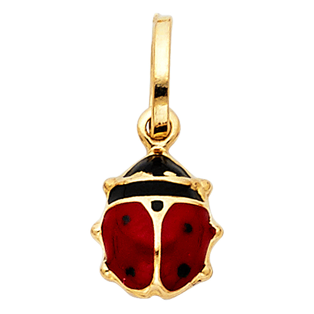 14k gold ladybug pendant (m)