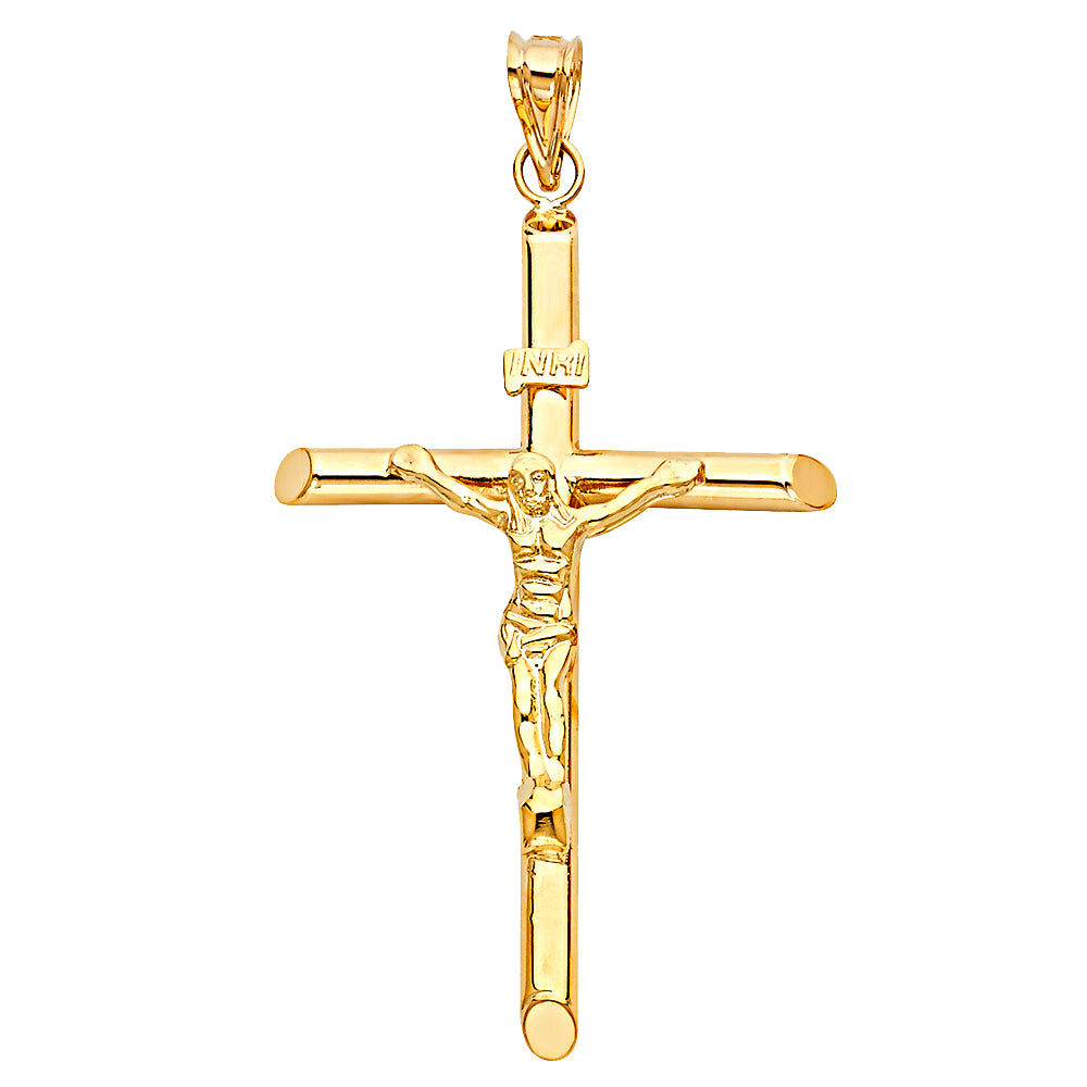 14K Gold Crucifix Pendant