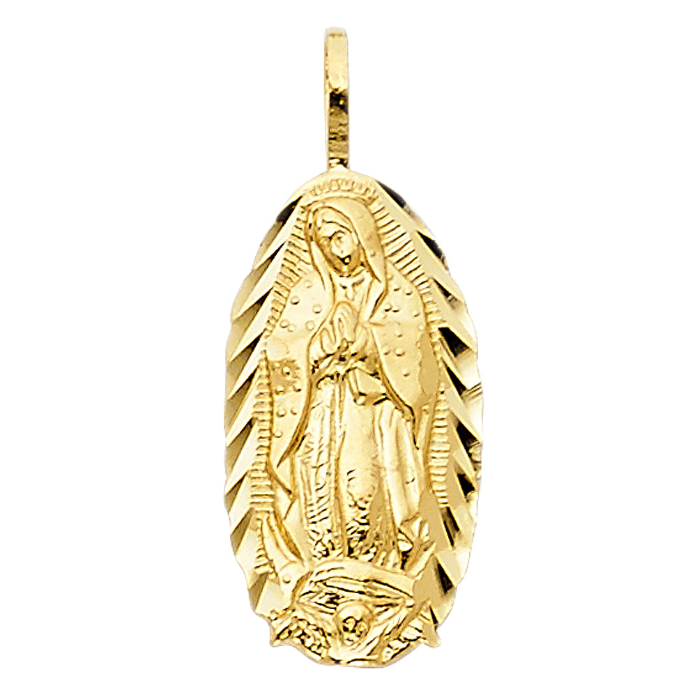 14K Gold Mini Virgencita Pendant