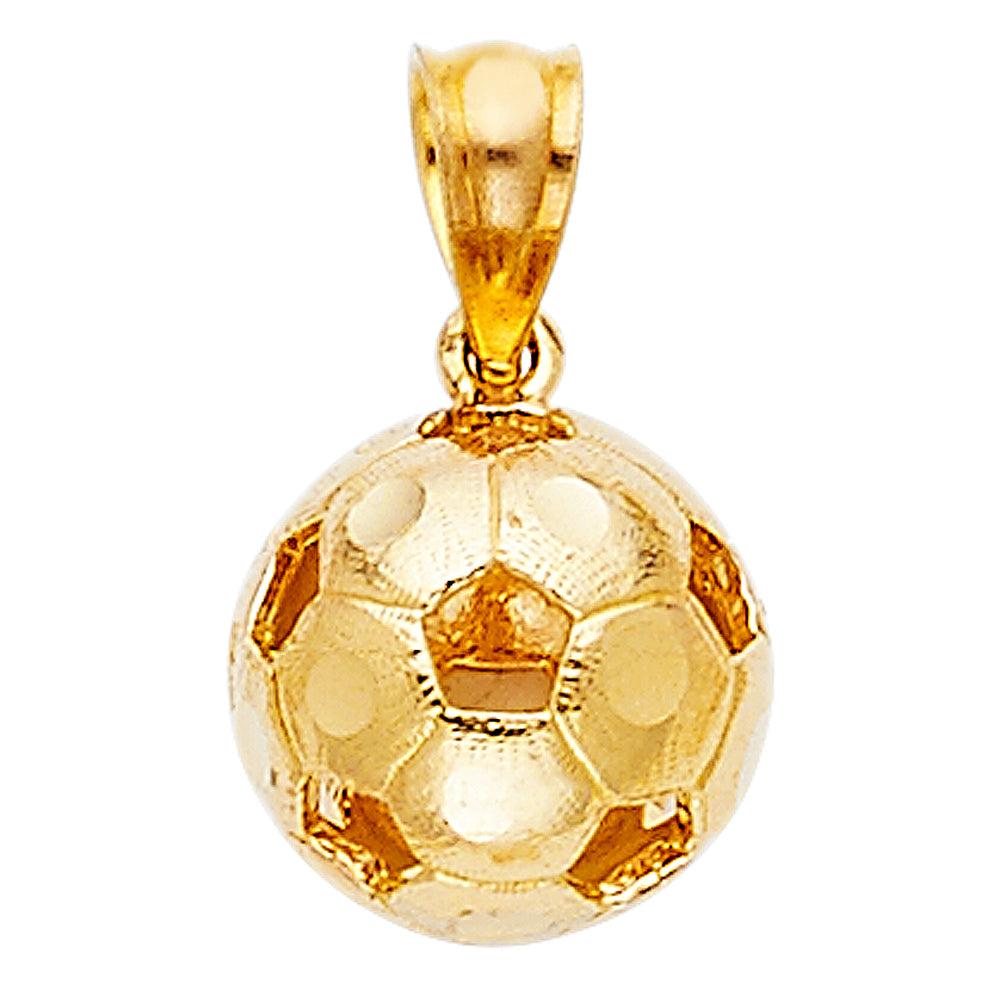 14k gold soccer ball pendant (s)