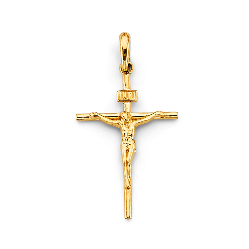 14K Gold Crucifix Pendant