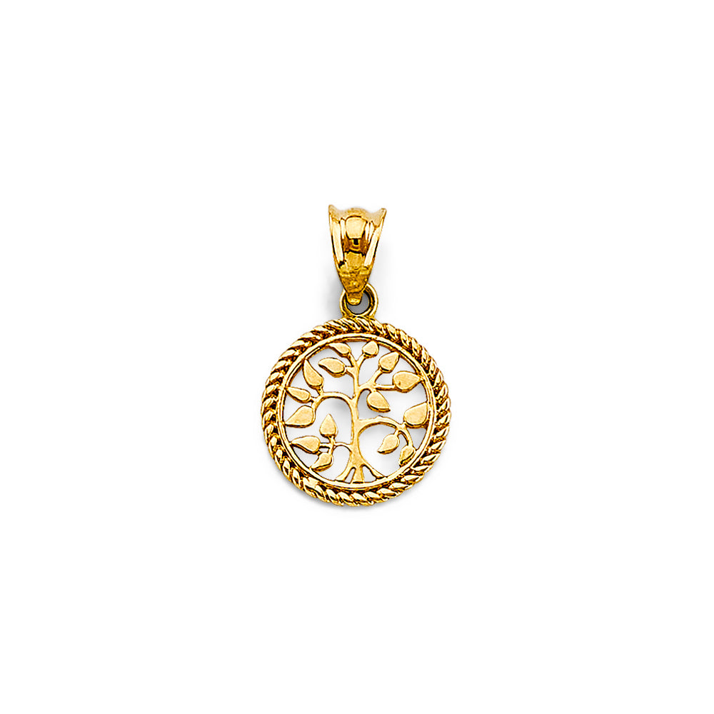 14k gold tree of life pendant