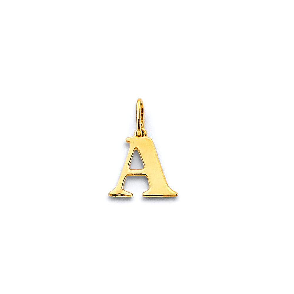 14k gold initial pendant