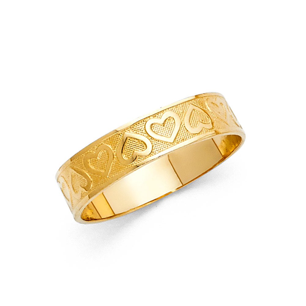 14k gold kandice heart ring