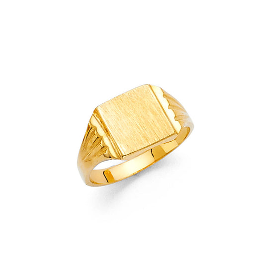 14k gold baby signet ring or womens pinky ring (2286)