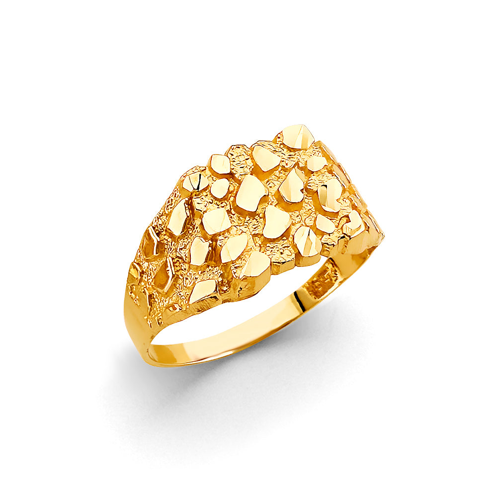 14K Gold Nugget Ring