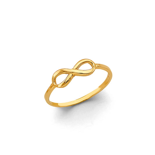 14k gold infinity ring (3064)