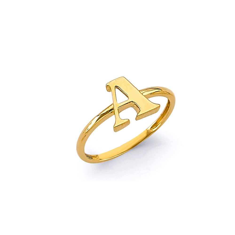 14k gold initial ring