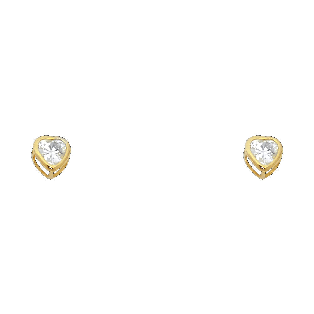 Little Love Birthstone Studs — 4mm | 14K Gold