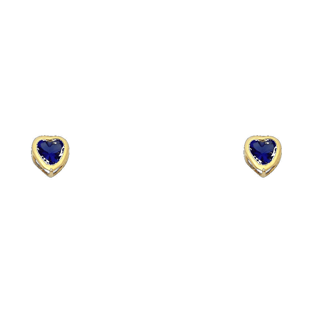 Little Love Birthstone Studs — 4mm | 14K Gold