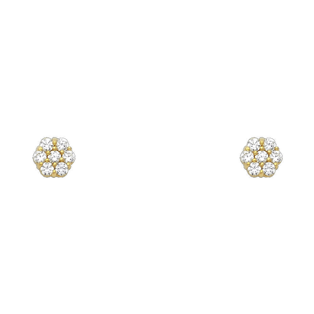 Little Bloom Birthstone Studs | 14K Gold