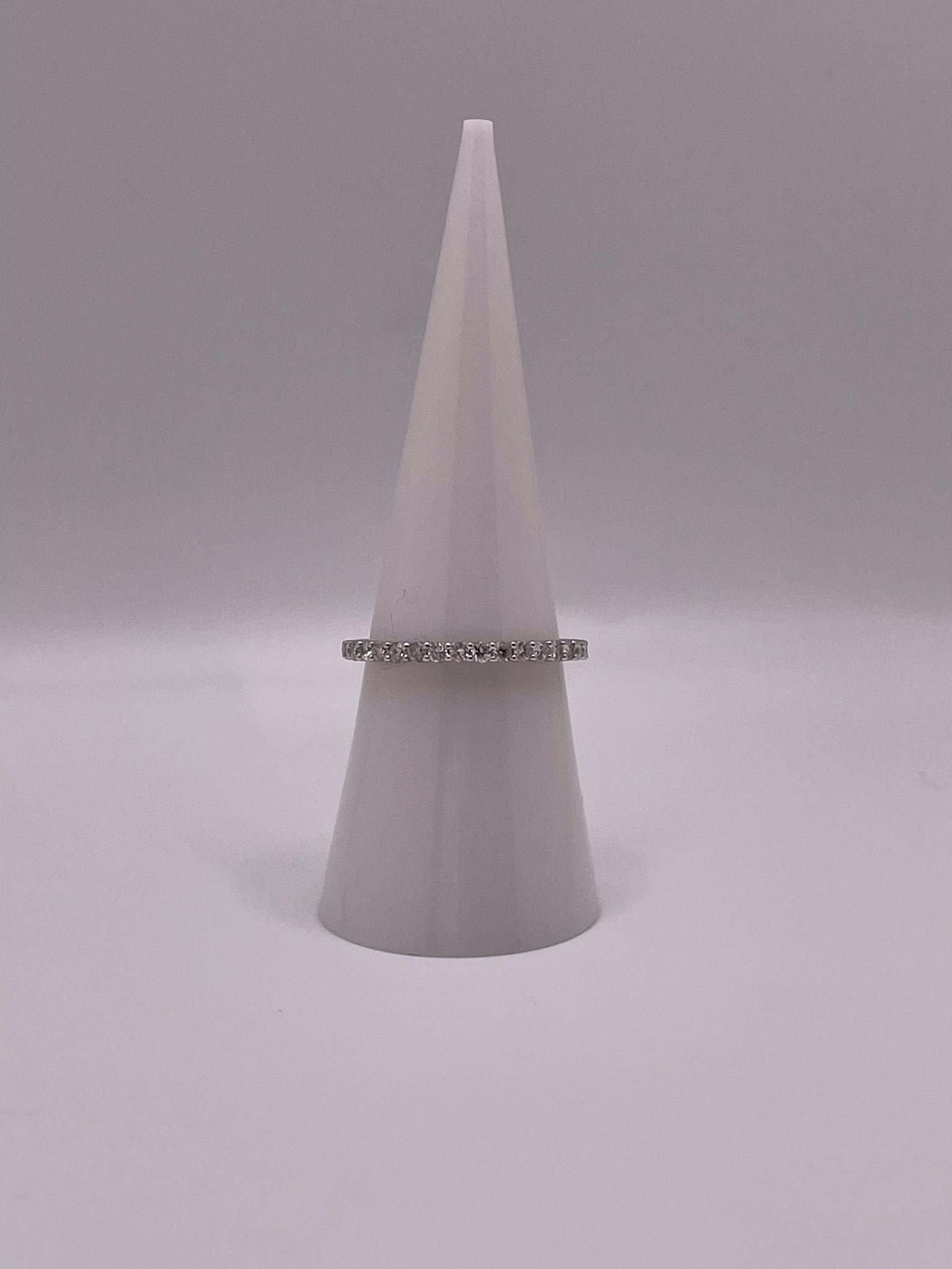 14K White Gold Stella Diamond Band – 0.40 CTW