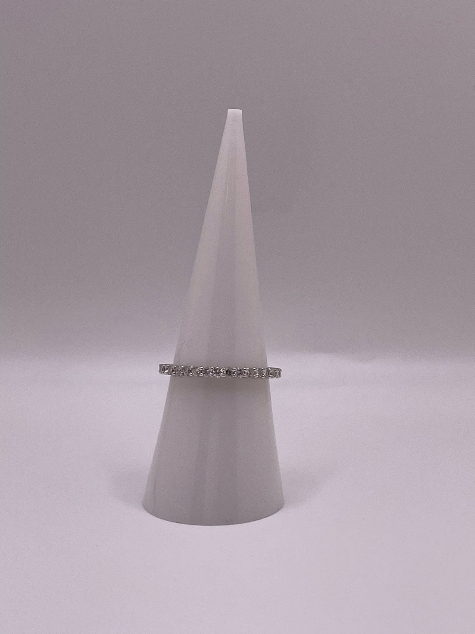 14K White Gold Stella Diamond Band – 0.40 CTW