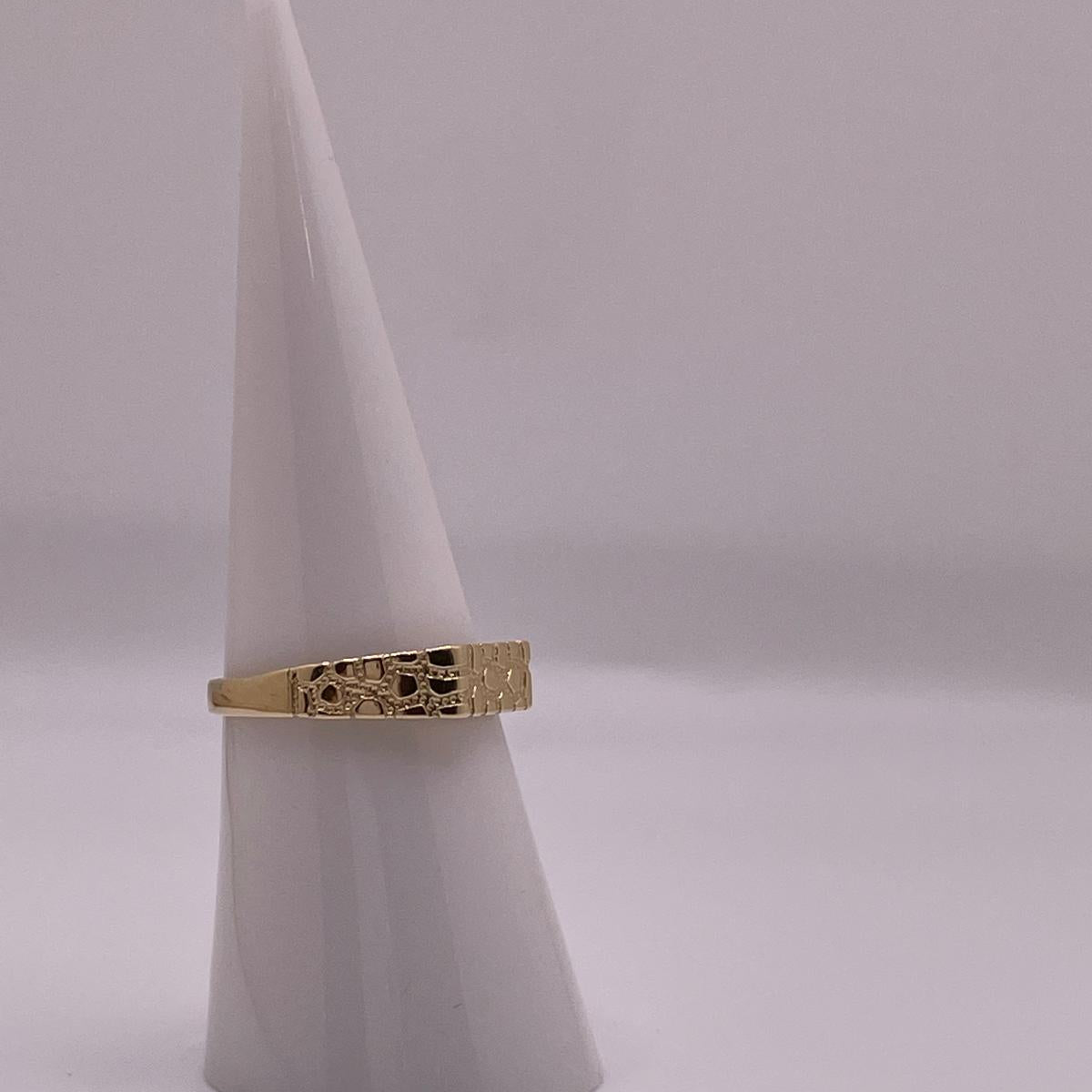 14K Gold Womens Nugget Ring