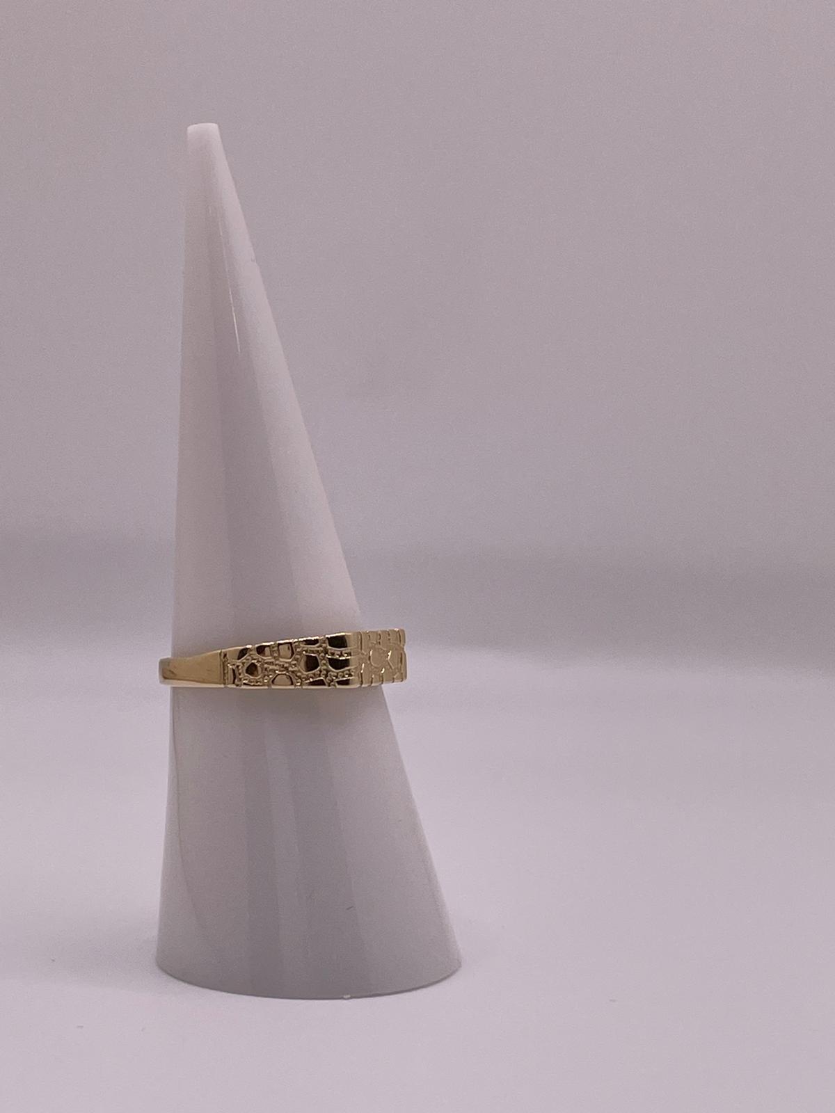 14K Gold Womens Nugget Ring