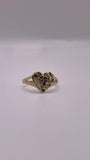 10K Gold Small Heart Nugget Ring