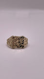 10K Gold Square Nugget Ring