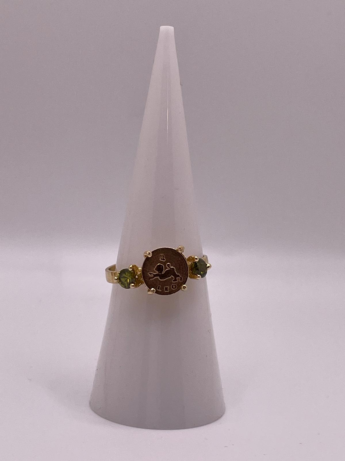 14K Gold Leo Ring