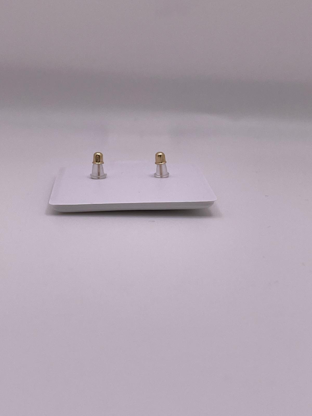 14K Gold Moon & Star Screwback Earrings