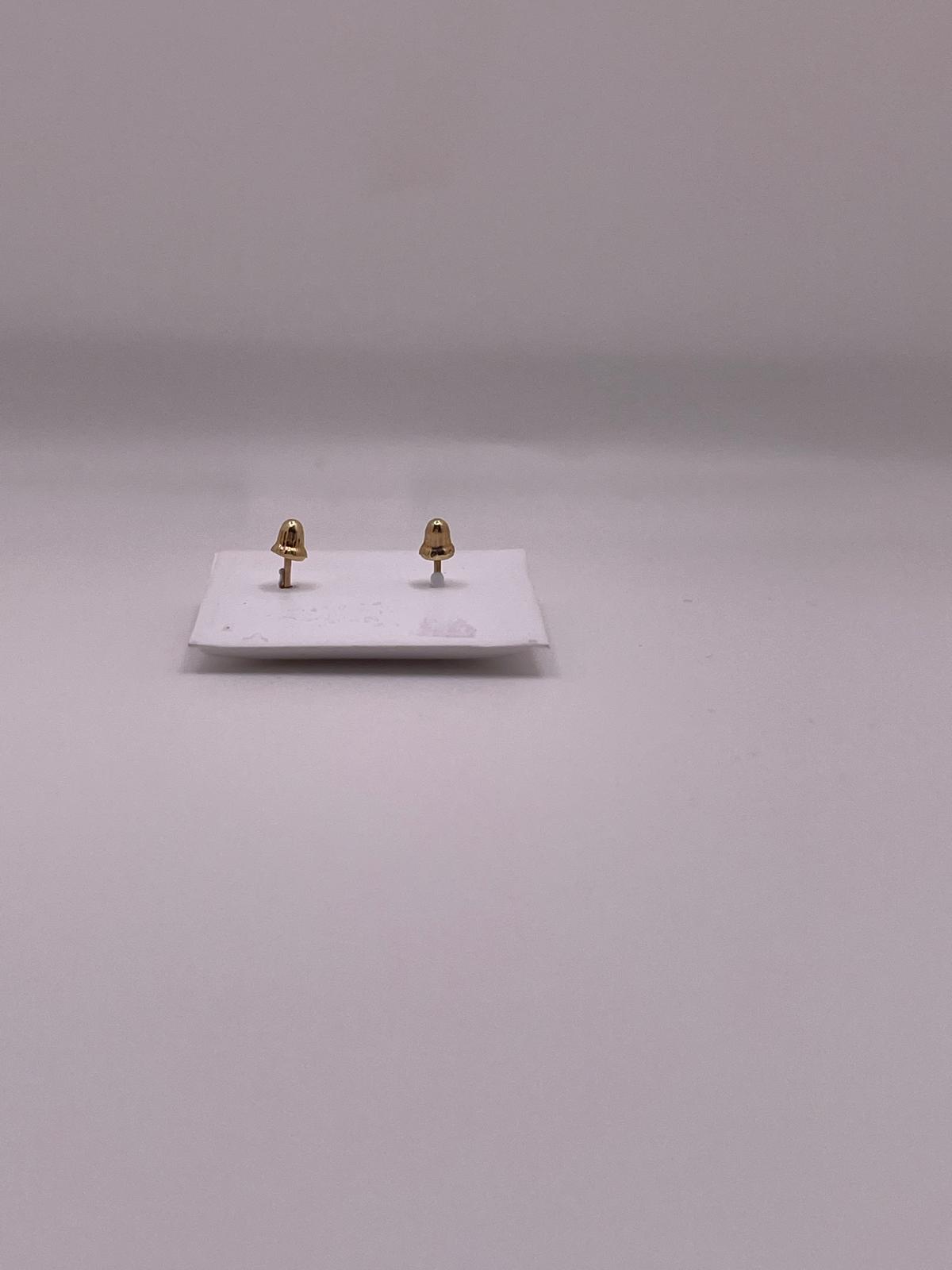 14K Gold Dainty Cross Earrings