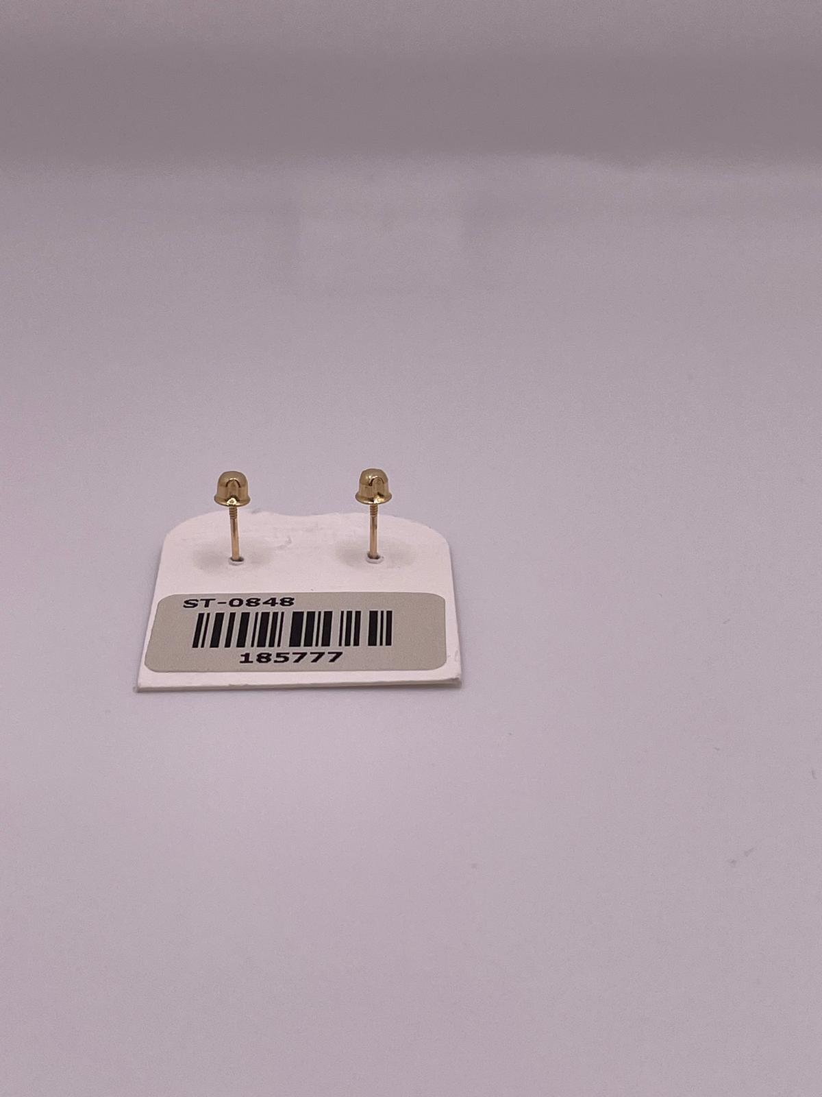 14K Gold Dainty Cross Earrings (0848)