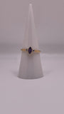 14K Gold Marquise Purple Stone Ring (801)