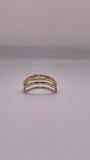 14K Gold Triple Wave Ring (802)