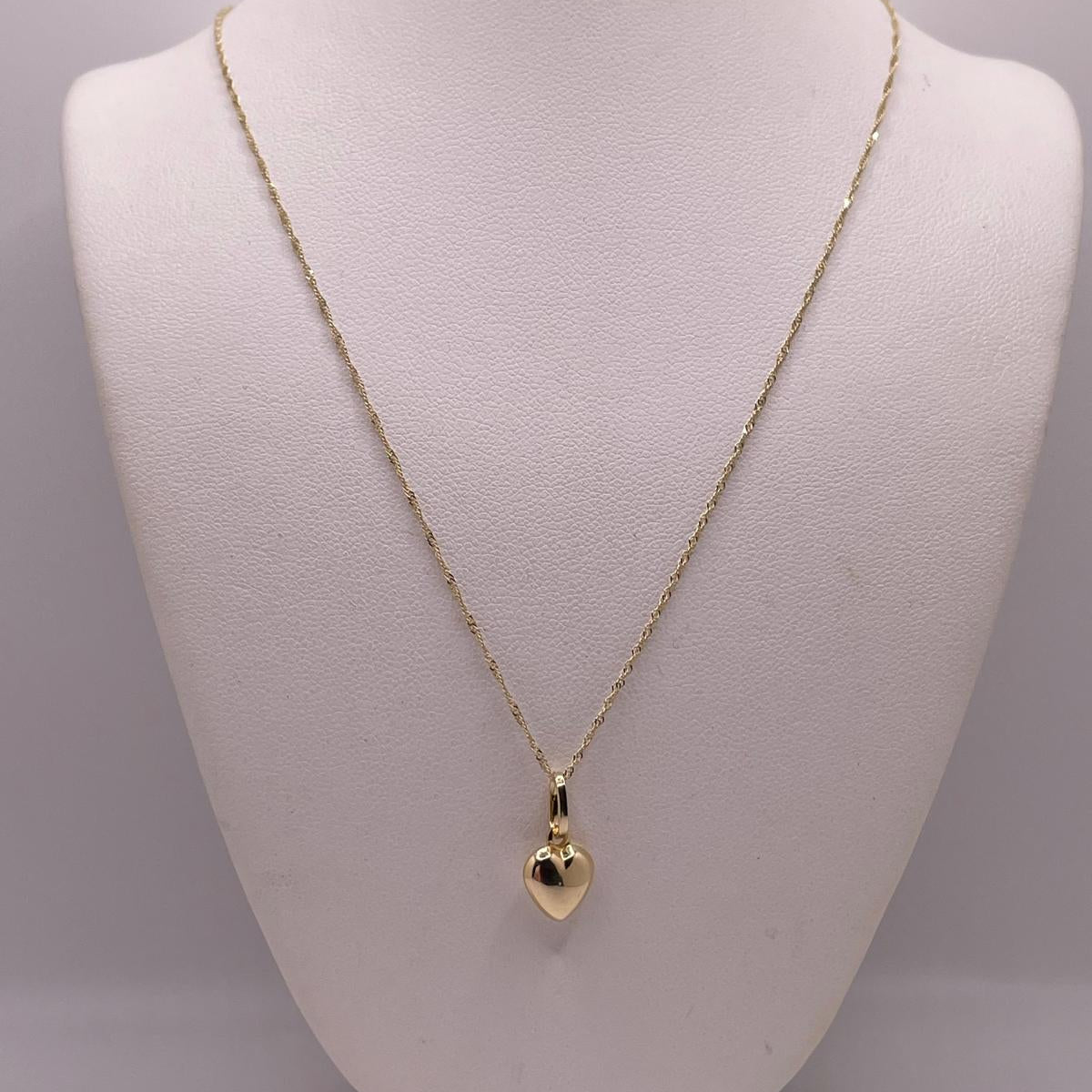 Golden Heartbeat - 14K Gold Necklace & Pendant Set