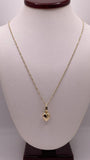 Golden Heartbeat - 14K Gold Necklace & Pendant Set
