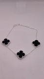 Black Clover Bracelet - 925 silver