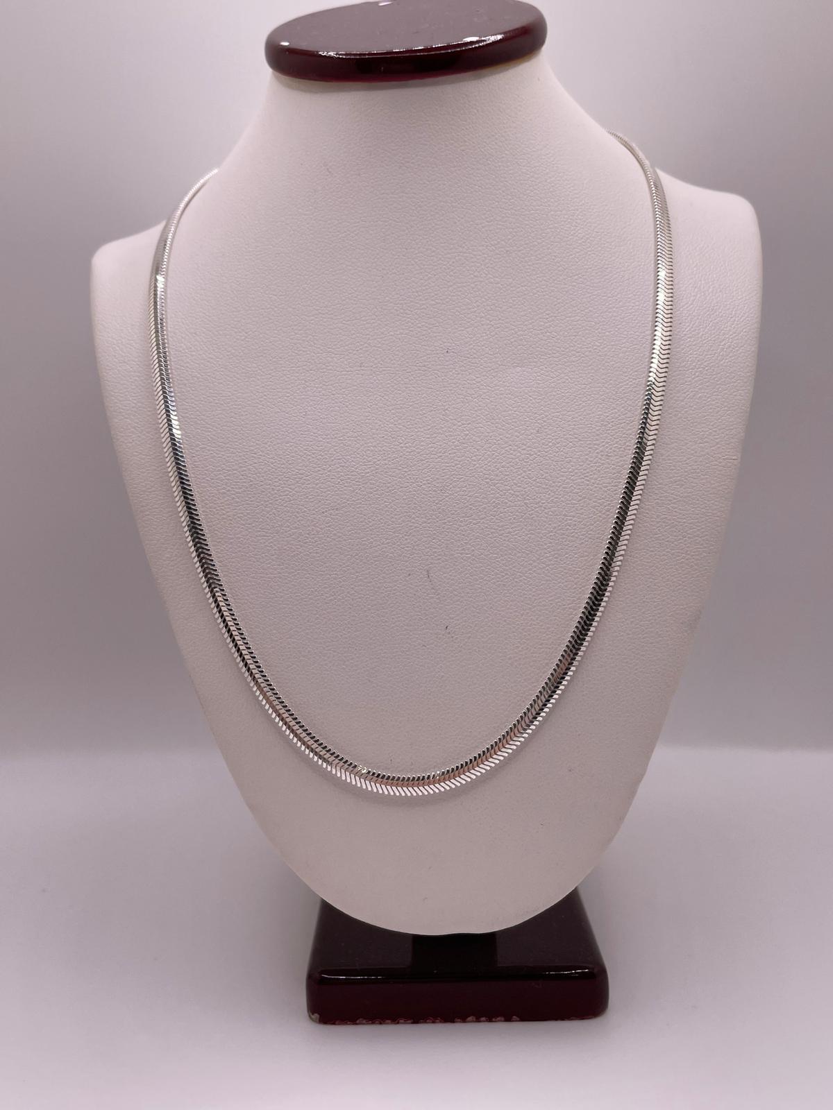 Herringbone Chain 16" - 925 silver