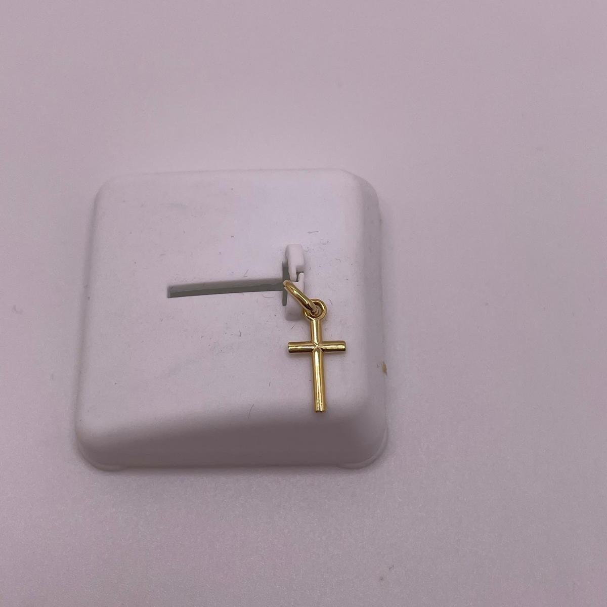 10K Gold Mini Cross Pendant