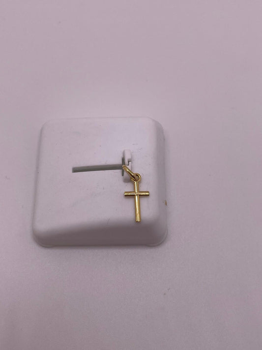 10K Gold Mini Cross Pendant