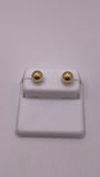 14K Gold Ball Stud Earrings