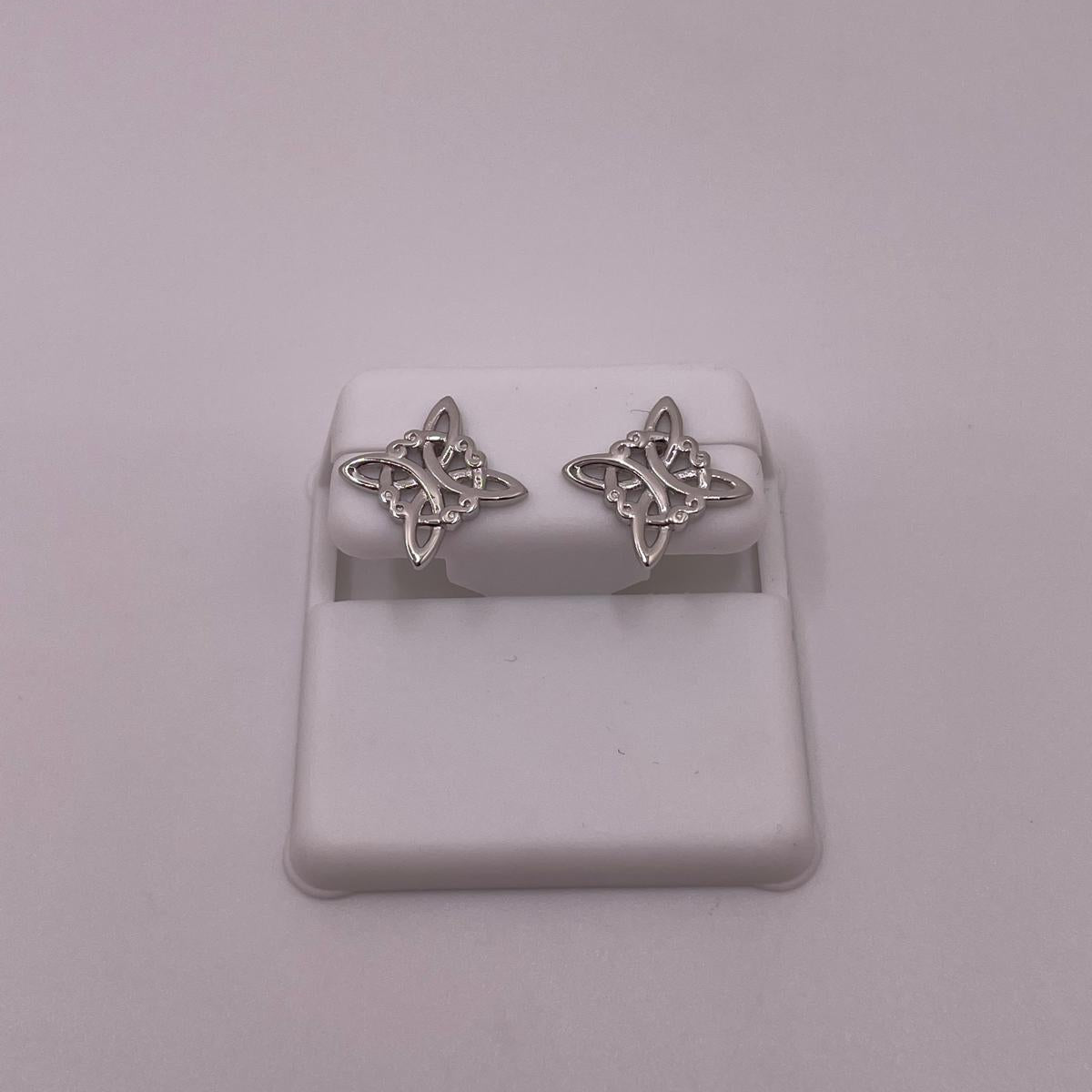 925 Sterling Silver Witches Knot Earrings