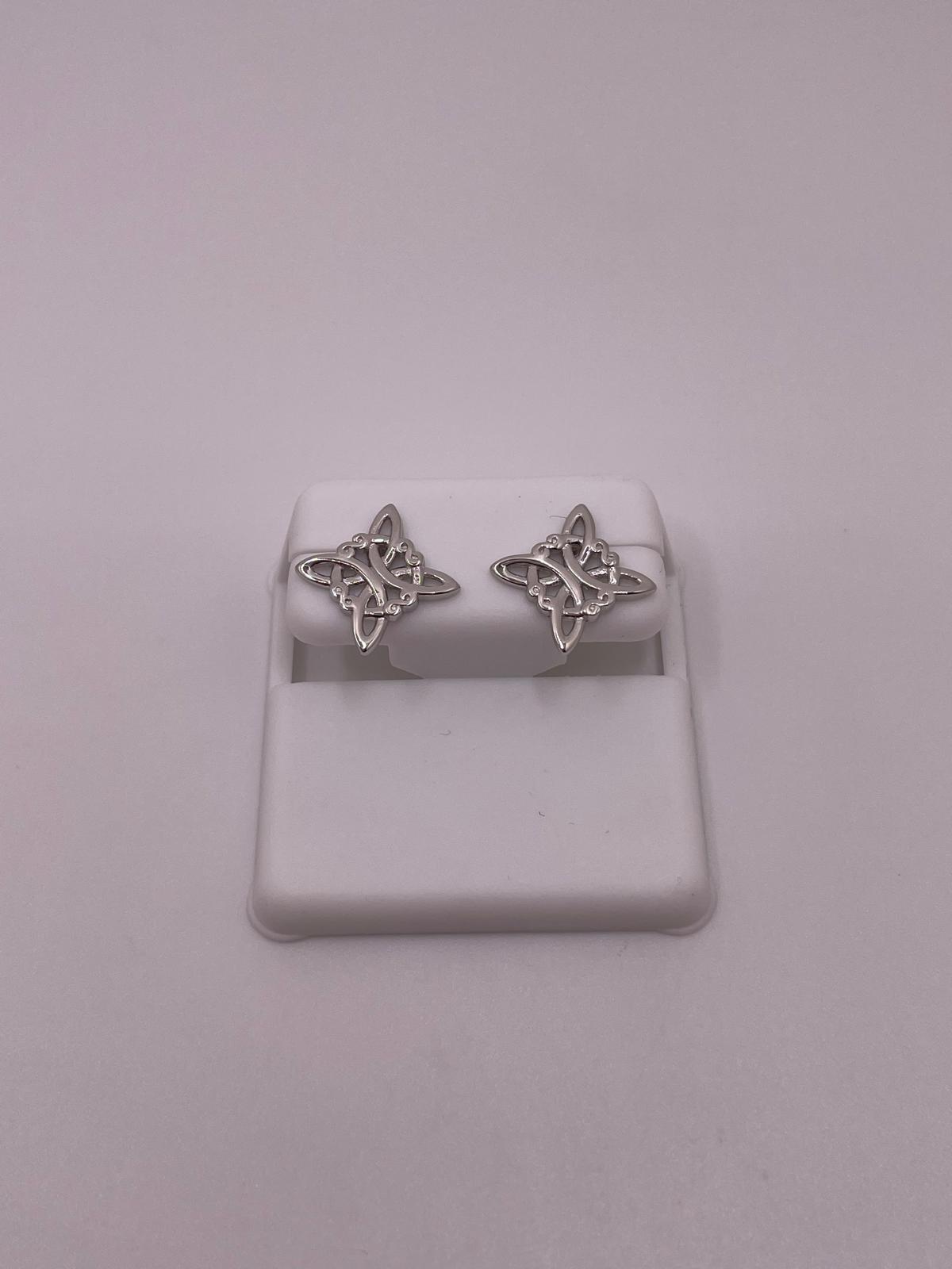 925 Sterling Silver Witches Knot Earrings