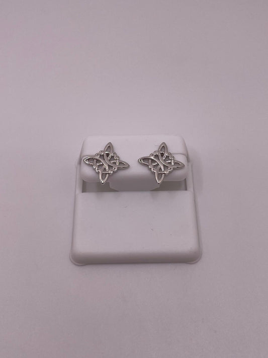 925 Sterling Silver Witches Knot Earrings