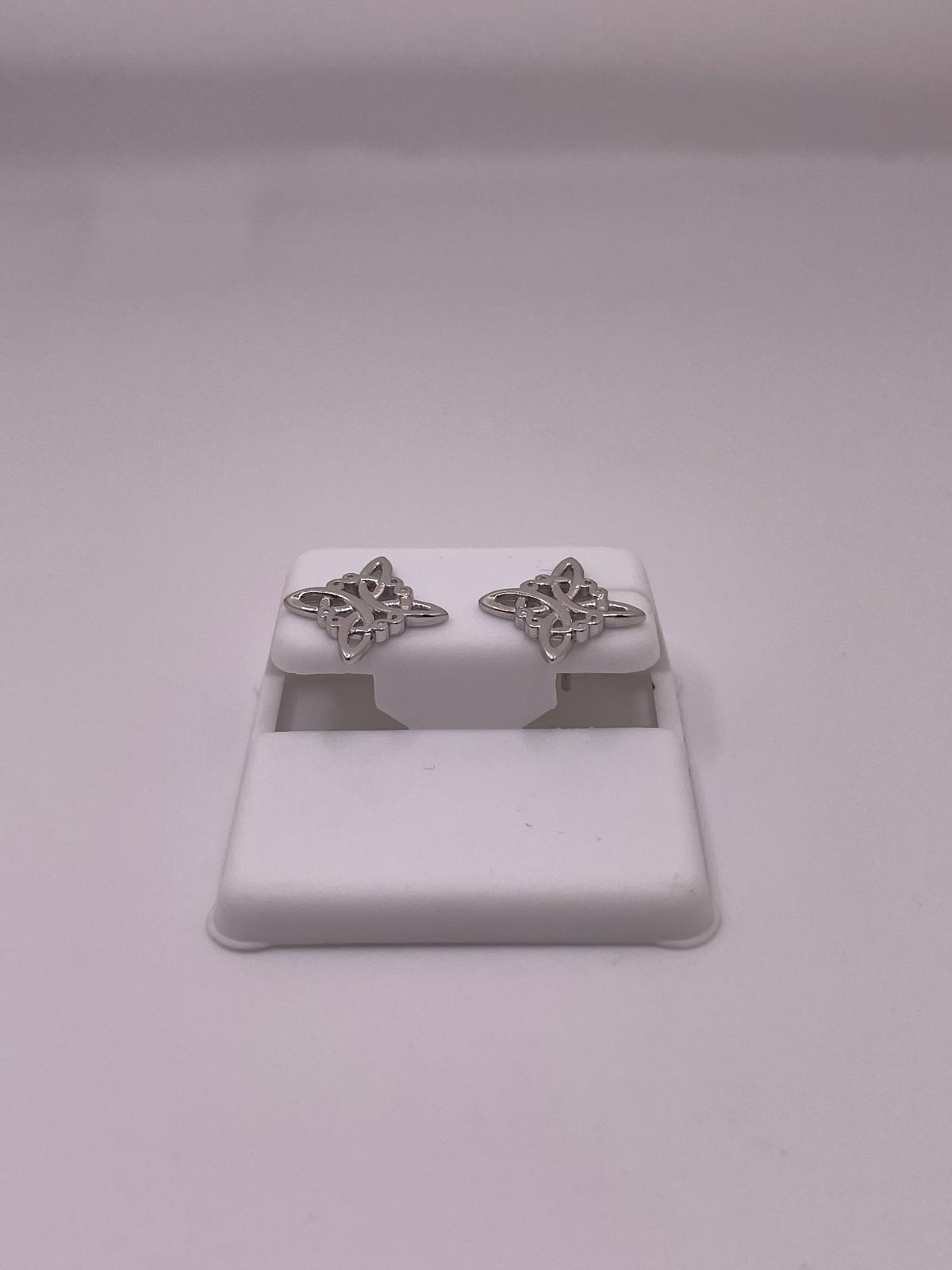 925 Sterling Silver Witches Knot Earrings