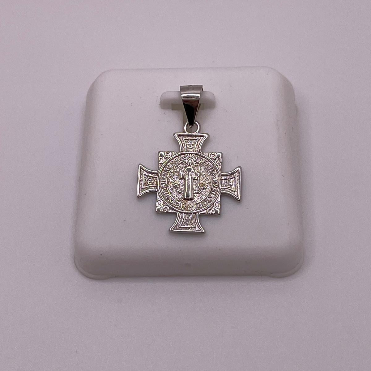 925 Sterling Silver St. Benedict Cross Pendant