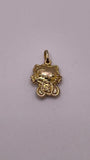 14K Gold 3D Hello Kitty Pendant - Sitting with Strawberry