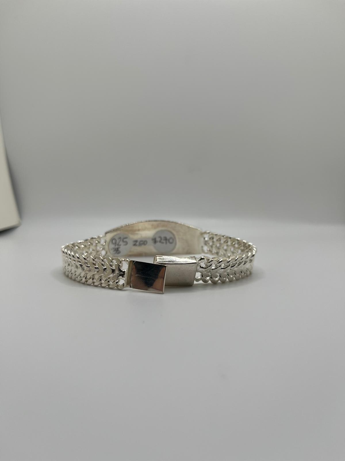 Men's Engravable ID Bracelet - 925 silver