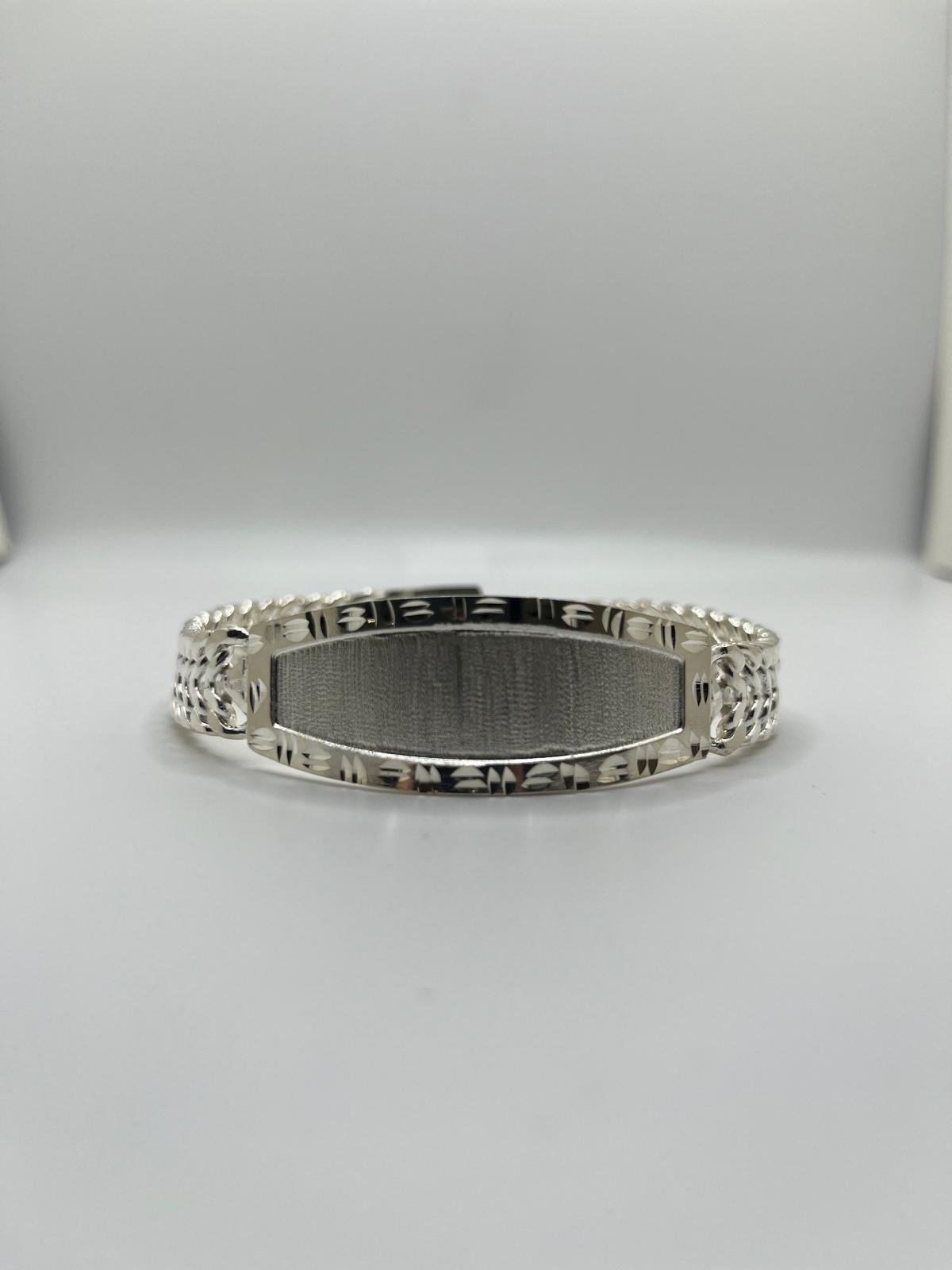 Men's Engravable ID Bracelet - 925 silver