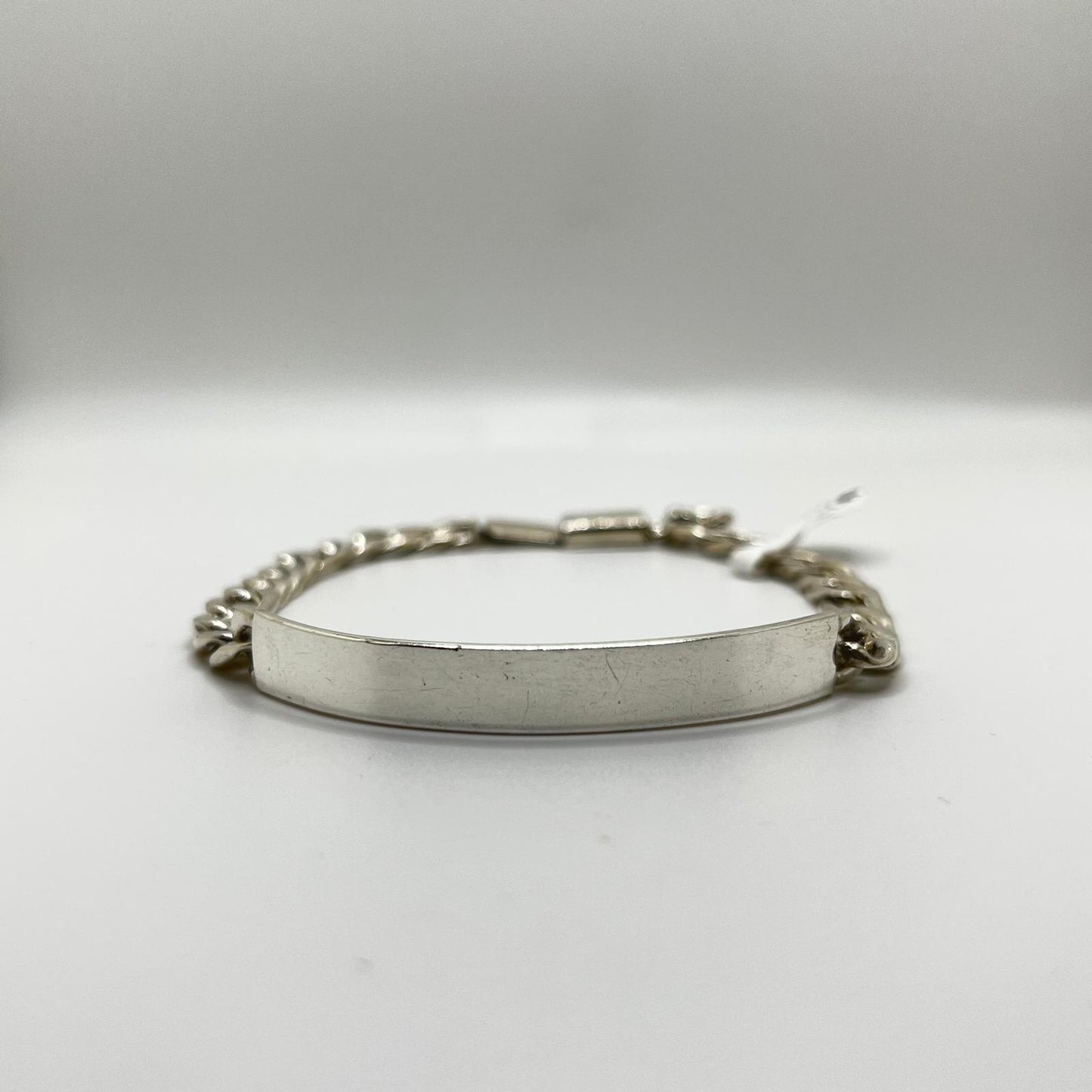 Men’s 9” Figaro ID Bracelet – 925 Silver