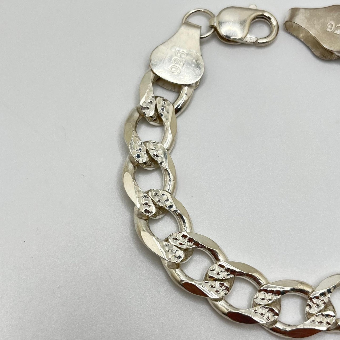 925 Silver ID Bracelet with Cuban Links – 8"