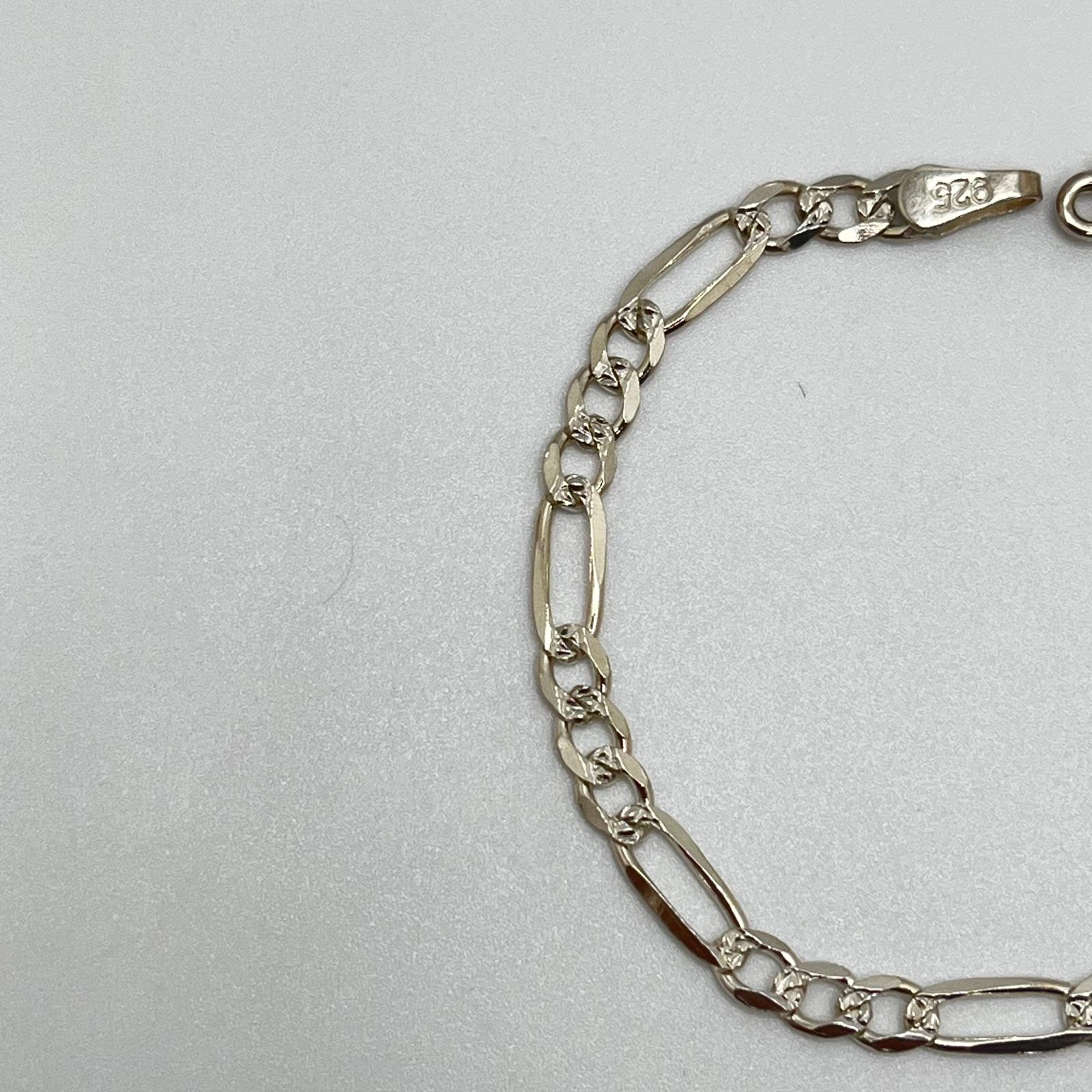 925 Figaro Link Bracelet – 6.5"