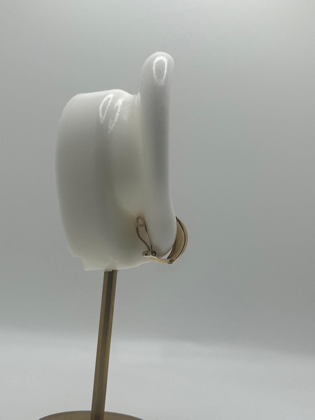 14K Gold Sleek Dome Half-Huggie Earrings