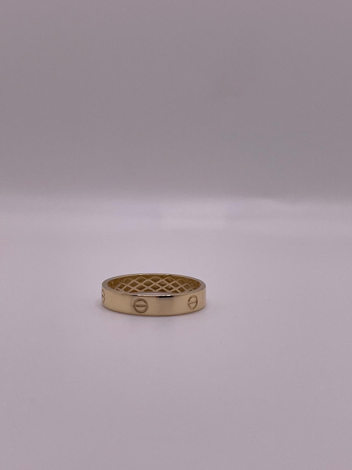 14K Gold Love Ring (Size 8)