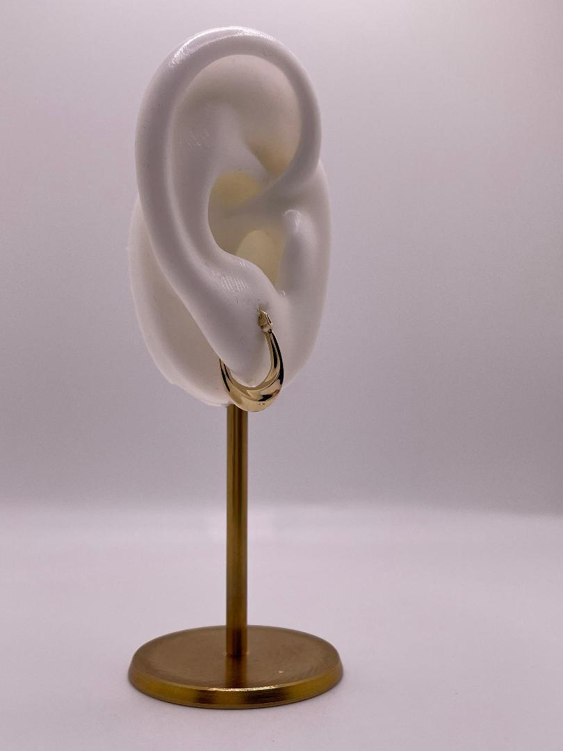 14K Gold Golden Glow Hoops (023)