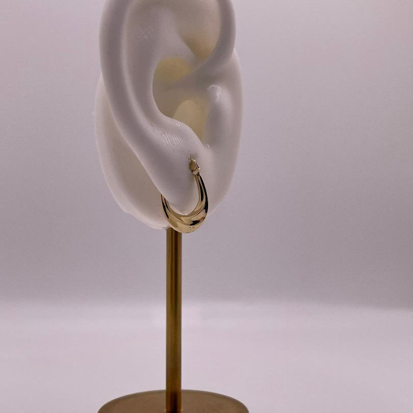14K Gold Golden Glow Hoops (023)