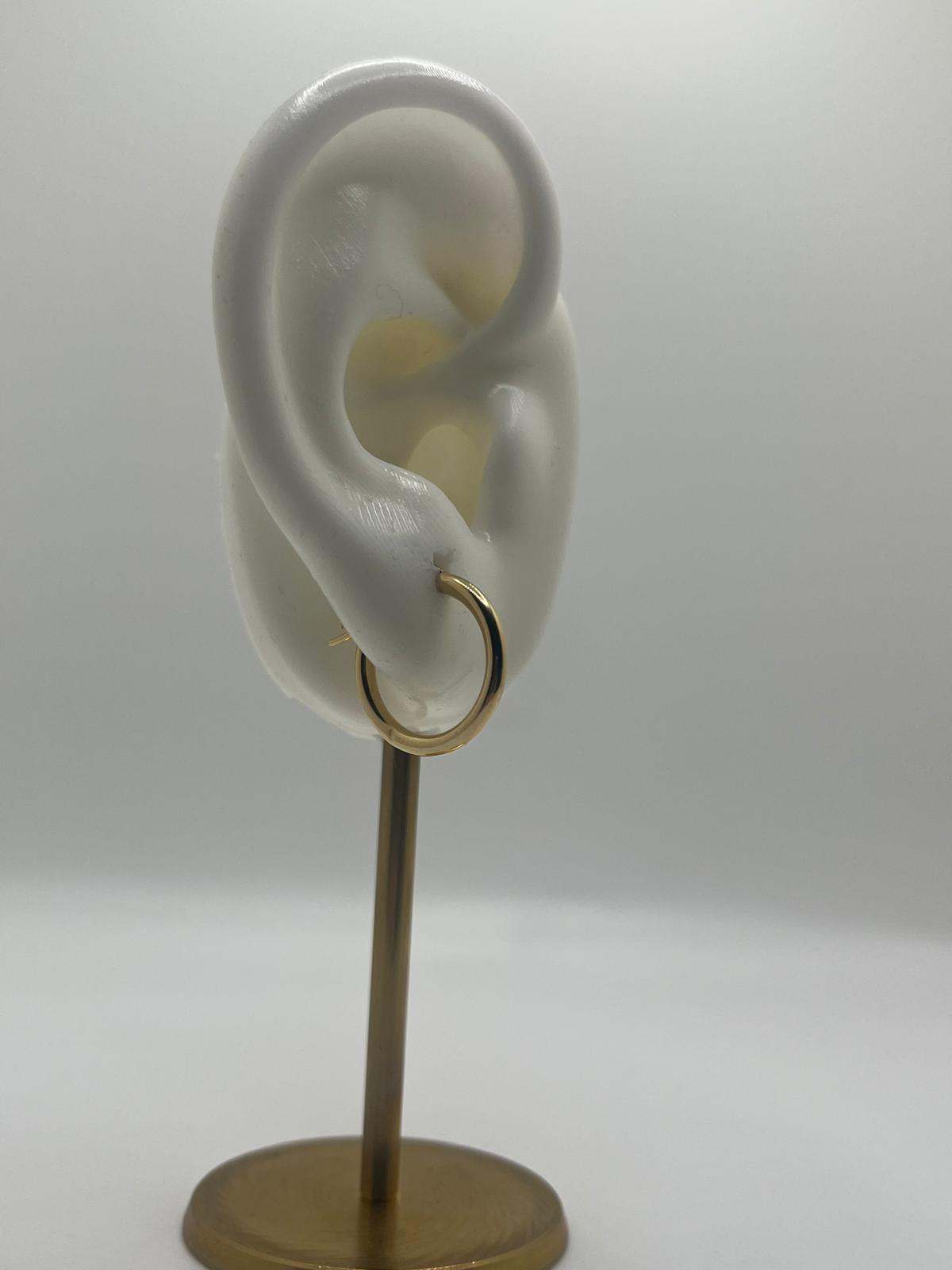 14K Gold Golden Mini Hoops